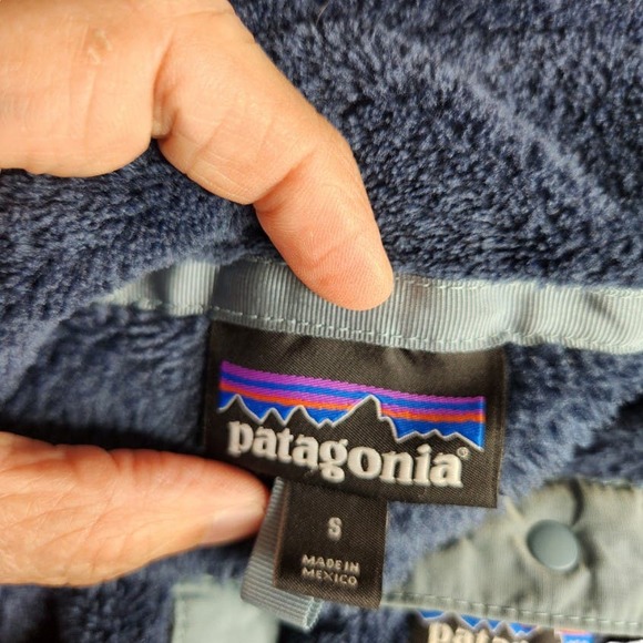 Patagonia‎ Re-Tool Snap-T Pullover Womens Small Navy Blue - Picture 9 of 13